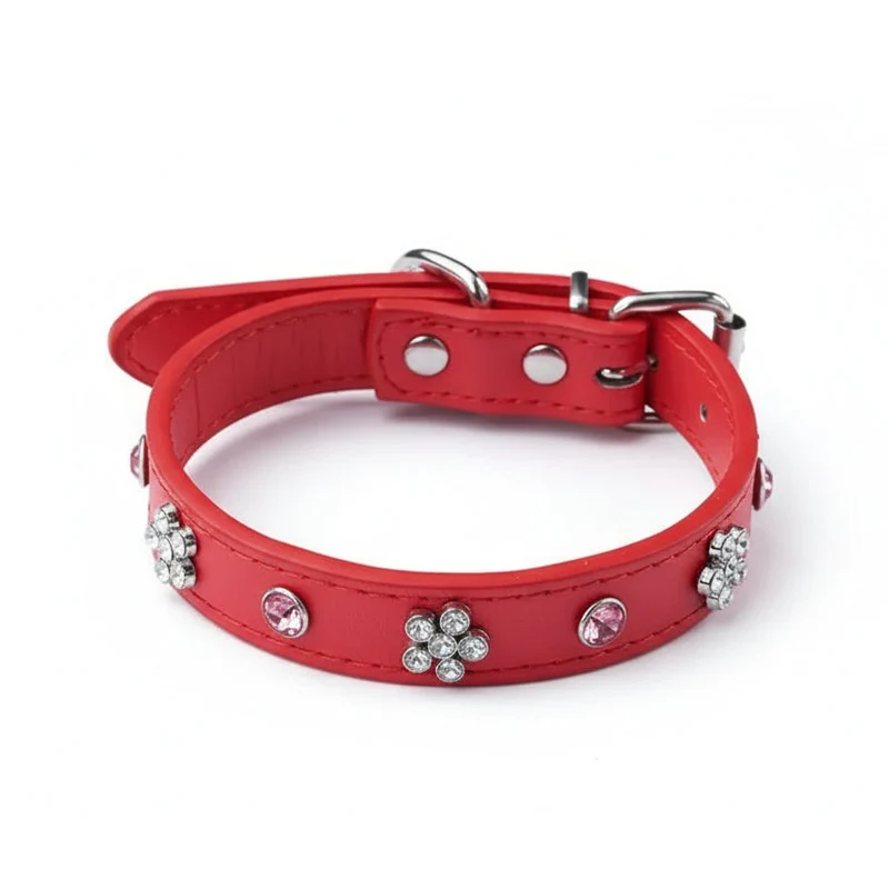 Collier En Simili Cuir Pour Petit Chien