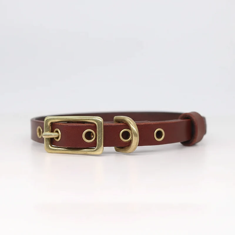 Collier Pour Chien En Cuir Véritable Personnalisable