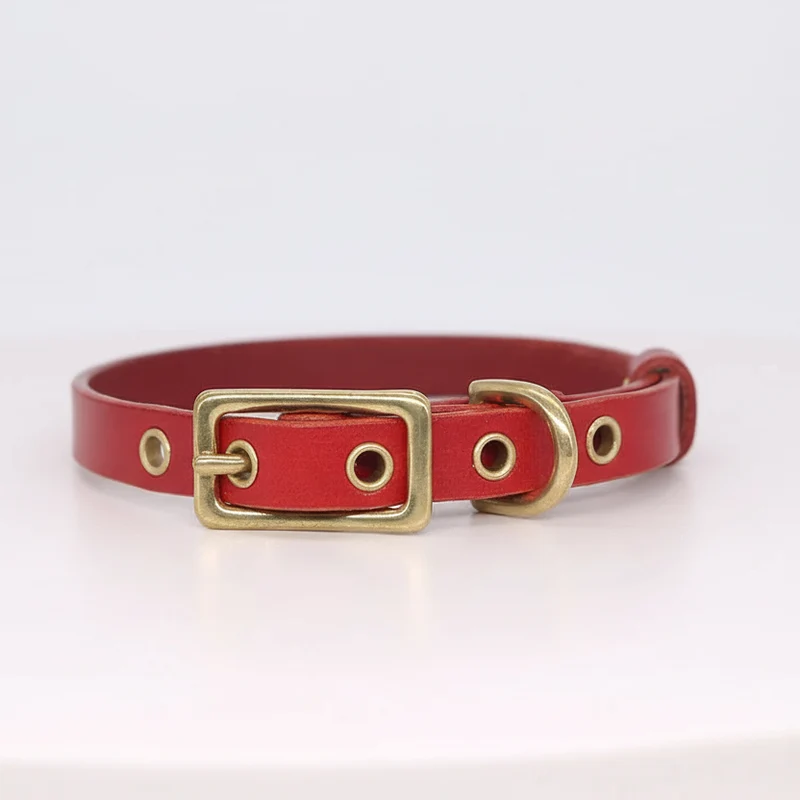 Collier Pour Chien En Cuir Véritable Personnalisable