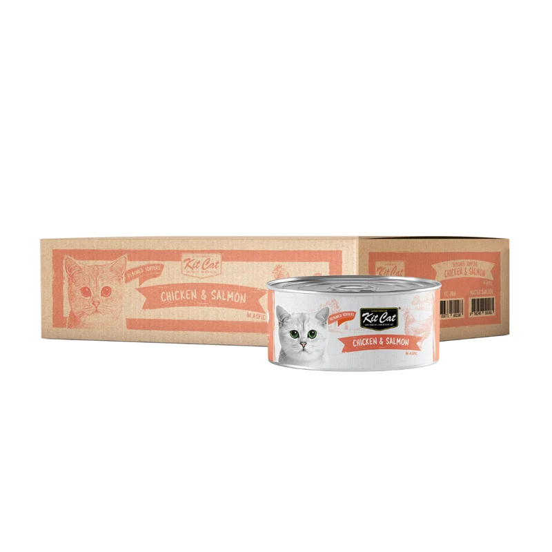 Pollo con Salmón 80g - Comida húmeda en Gelatina