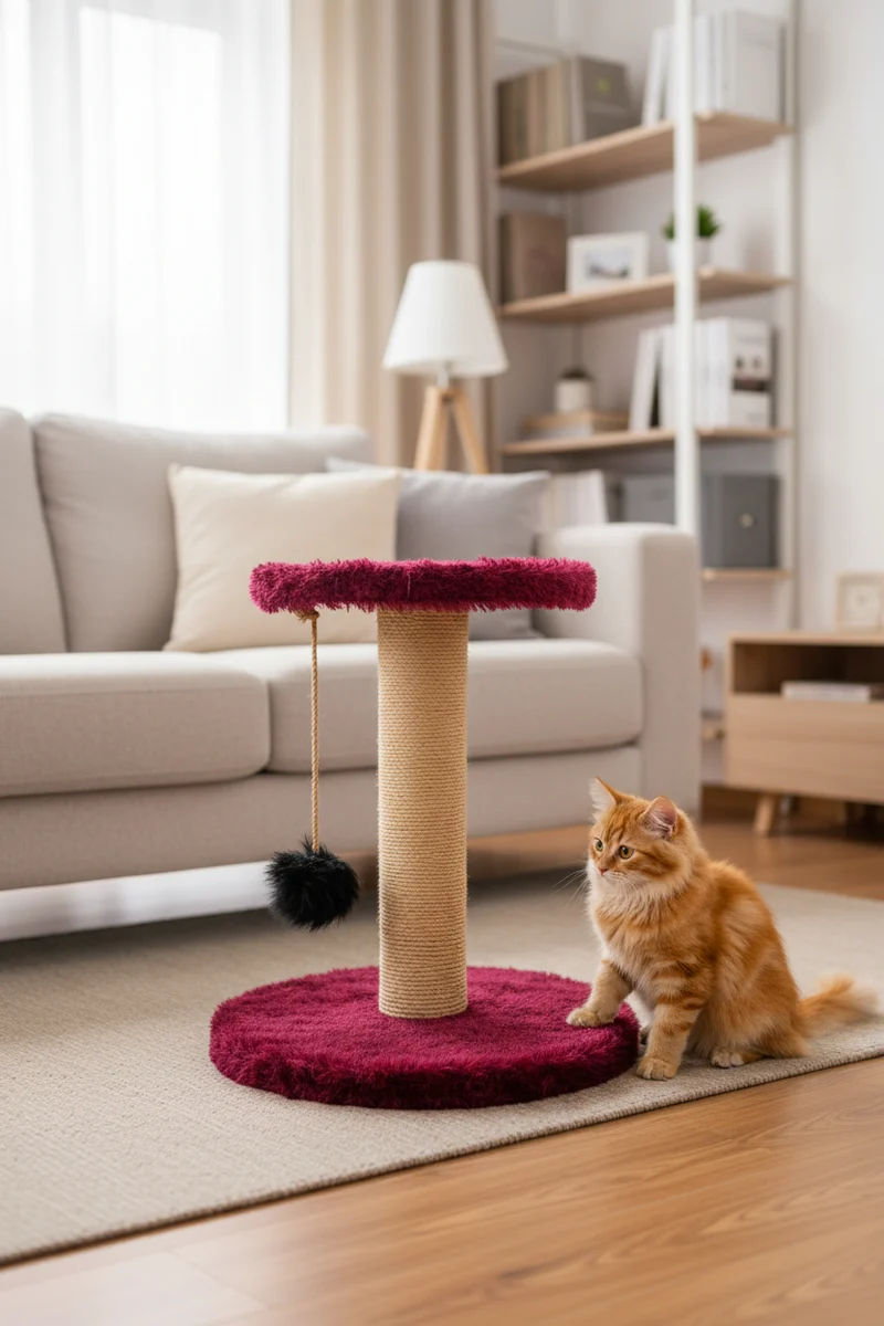 Arbre à Chat Standard — Griffoir + Plateforme
