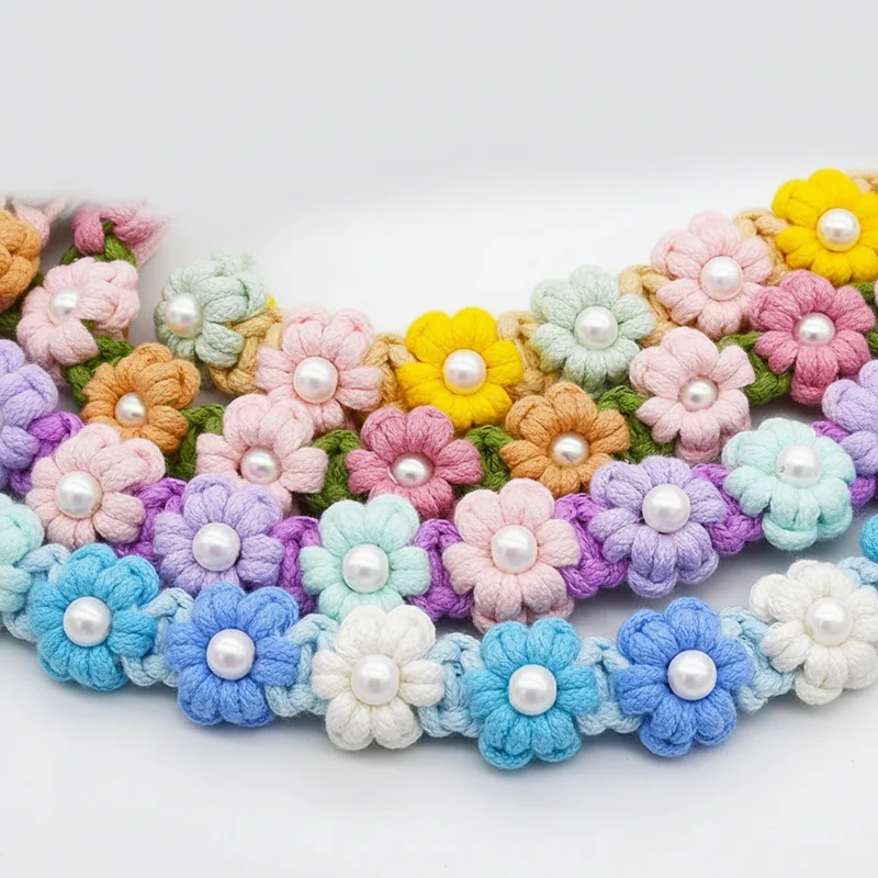 Laisse Pour Chien En Coton Tressé Florale