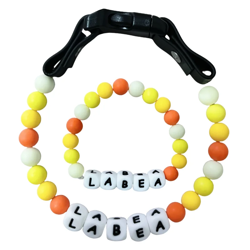 Ensemble Collier En Perles Personnalisé Pour Chien Et Bracelet Assorti Pour Vous