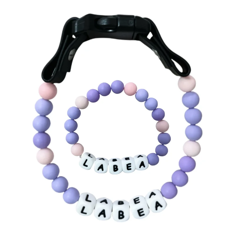 Ensemble Collier En Perles Personnalisé Pour Chien Et Bracelet Assorti Pour Vous