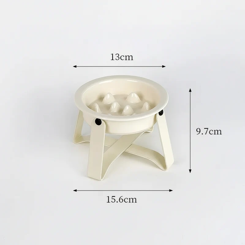 Gamelle Céramique Surélevée Anti Glouton Pour Chien et Chat