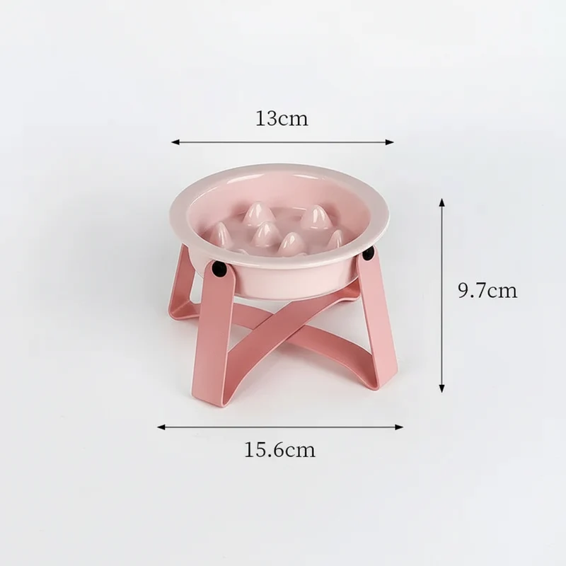 Gamelle Céramique Surélevée Anti Glouton Pour Chien et Chat