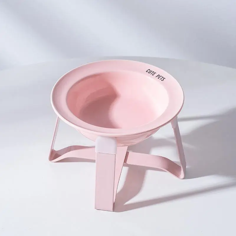Gamelle Céramique Surélevée Avec Support En Fer Pour Chat Et Chien