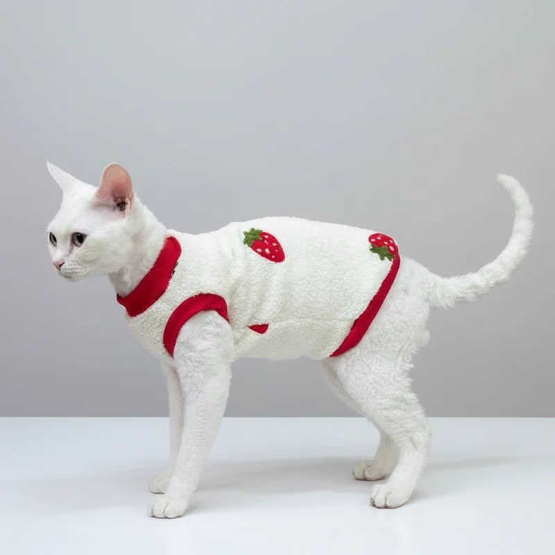 Sweat Polaire Chaud Pour Chat Sphynx, Devon Rex