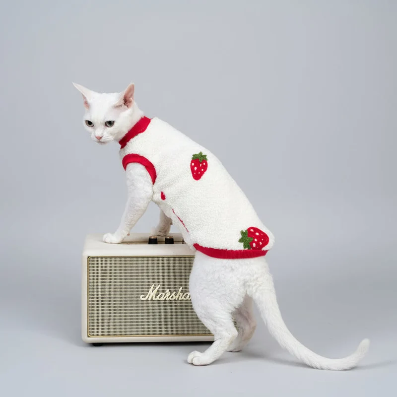 Sweat Polaire Chaud Pour Chat Sphynx, Devon Rex