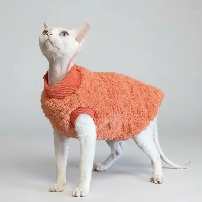 Sweat Polaire Sans Manche Pour Chat Sphinx