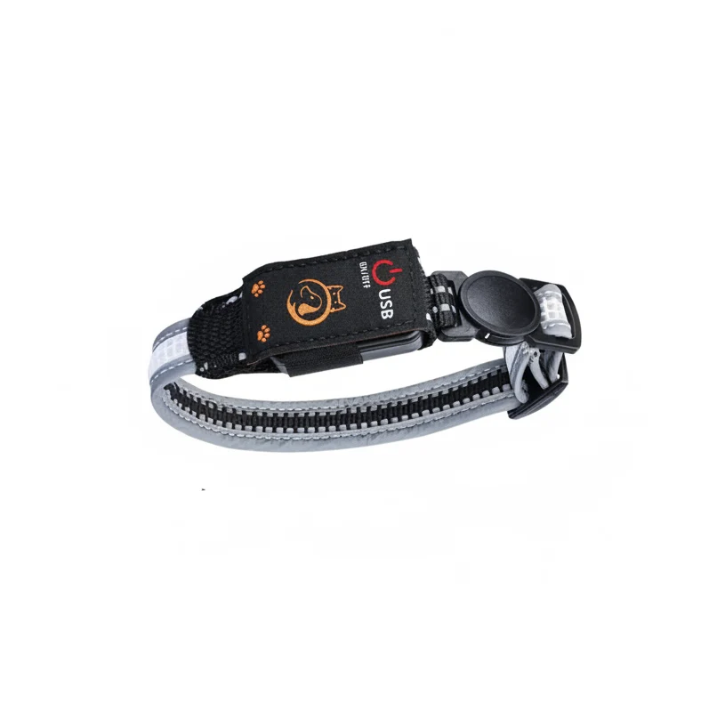 Collier LED Rechargeable Étanche Pour Chat Avec Télécommande