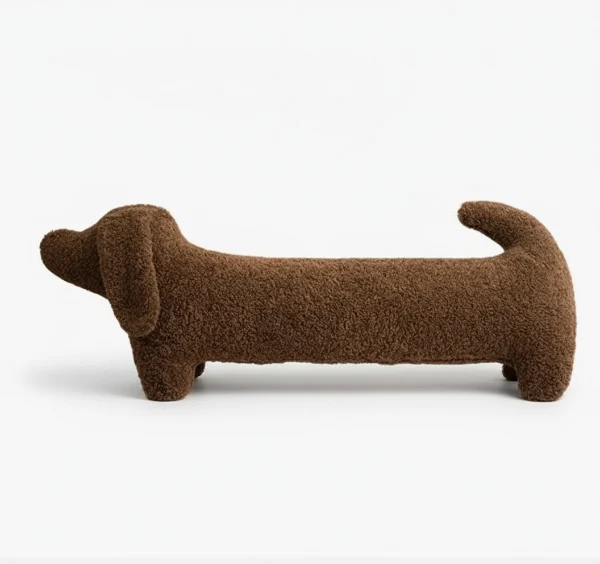 Coussin Teckel en Peluche Oscar & Plume : le cadeau design et cosy pour chien