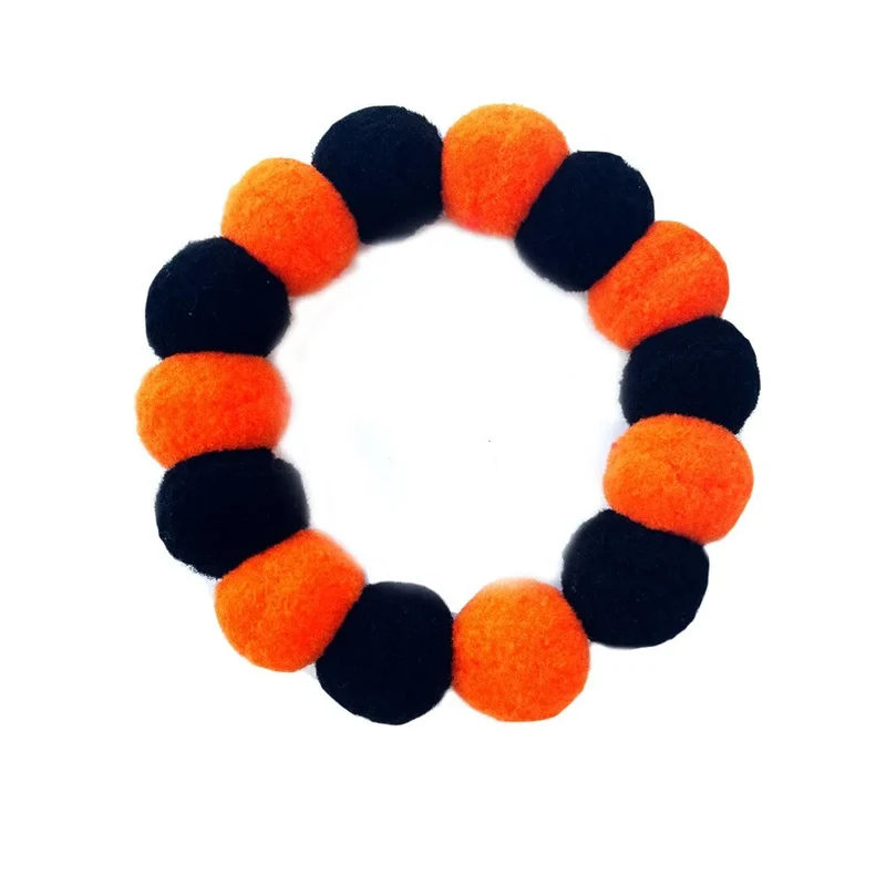 Collier De Noël En Boule De Peluche Pour Chat Et Chien