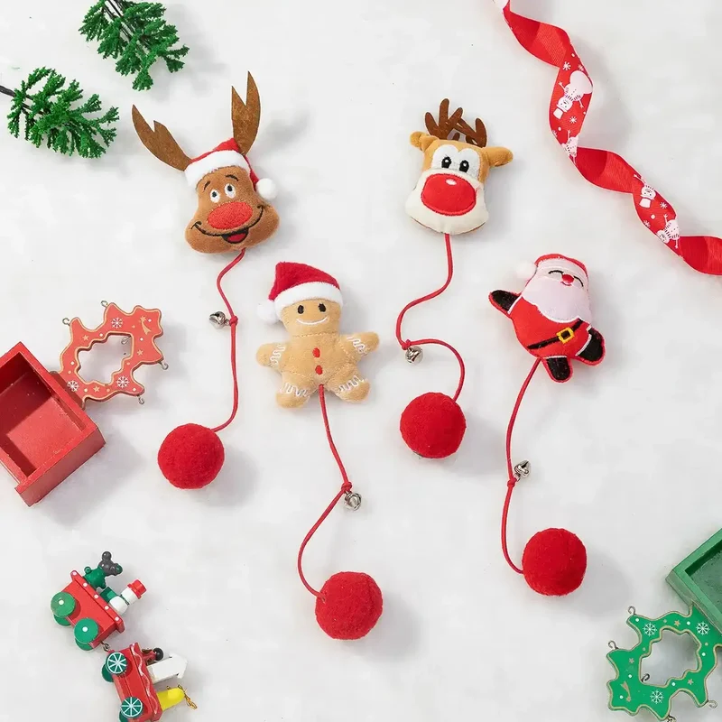 Jouets De Noël Pour Chat Avec Clochette Et Balle
