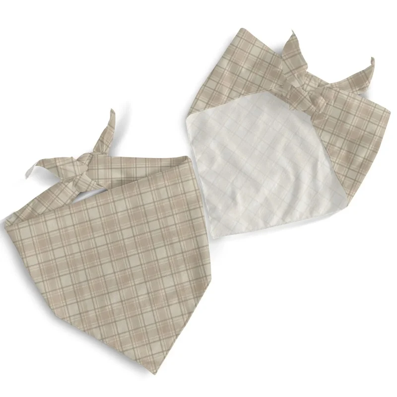 Bandana Chic Pour Chien Au Motif Vichy