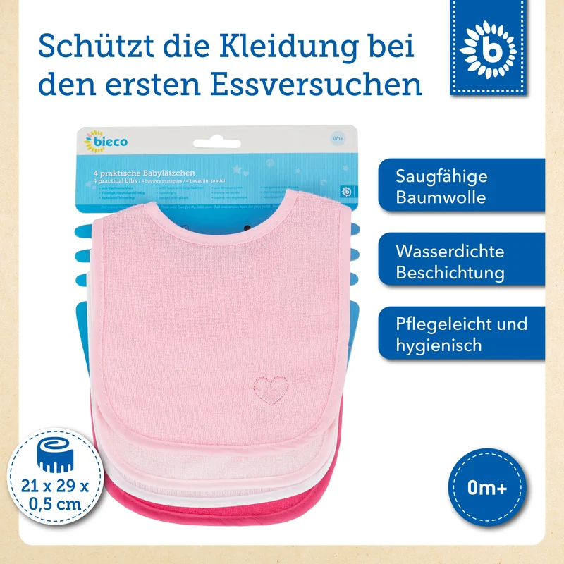 4er Set Lätzchen Cherry Blossom