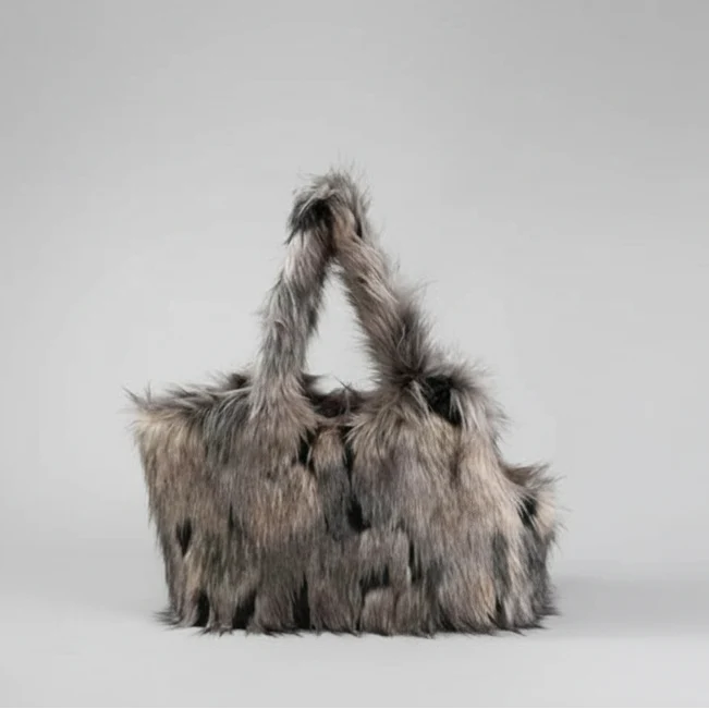 Sac Fausse Fourrure Pour Petit Chien