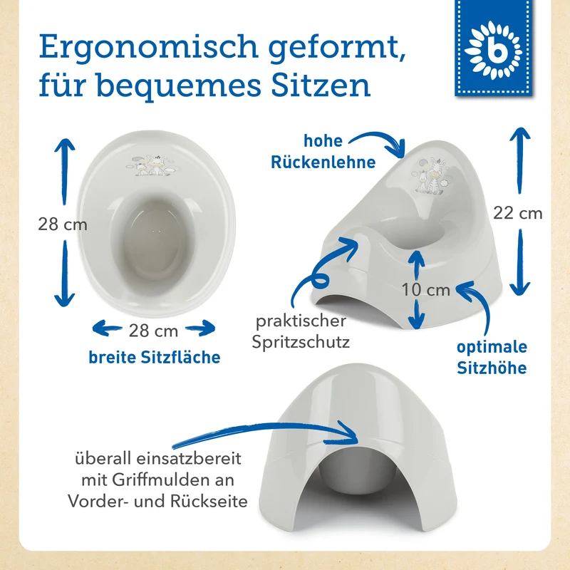 Töpfchen Zebra mit Musik