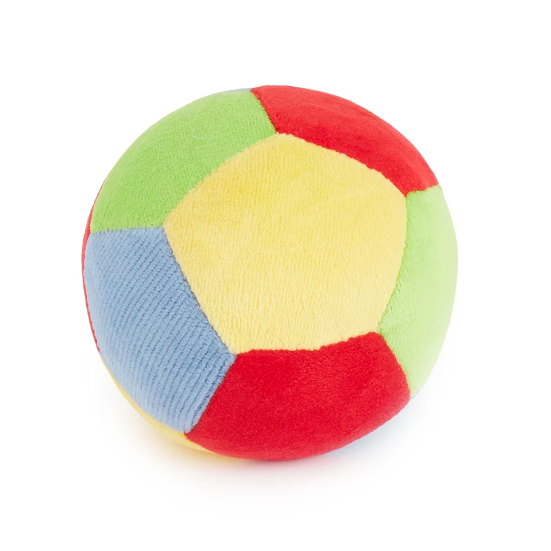 Veloursball mit Rassel - 10 cm