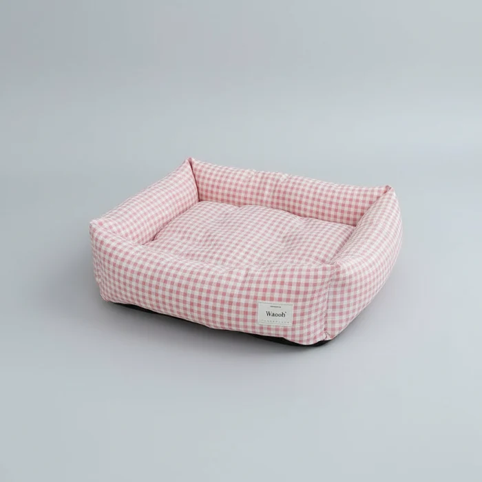 Panier Vichy Avec Coussin Réversible Pour Chien Et Chat