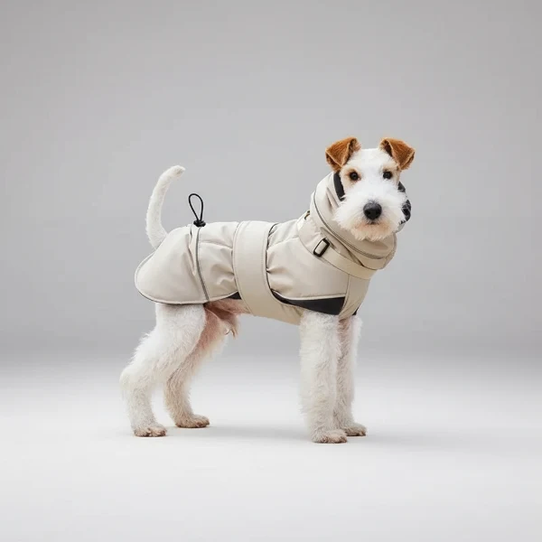Manteau Imperméable Pour Chien Avec Bande Réfléchissante