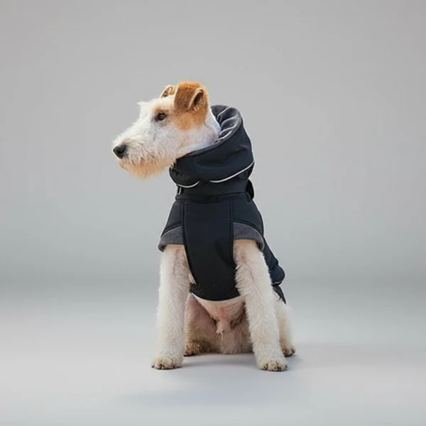 Manteau Imperméable Pour Chien Avec Bande Réfléchissante