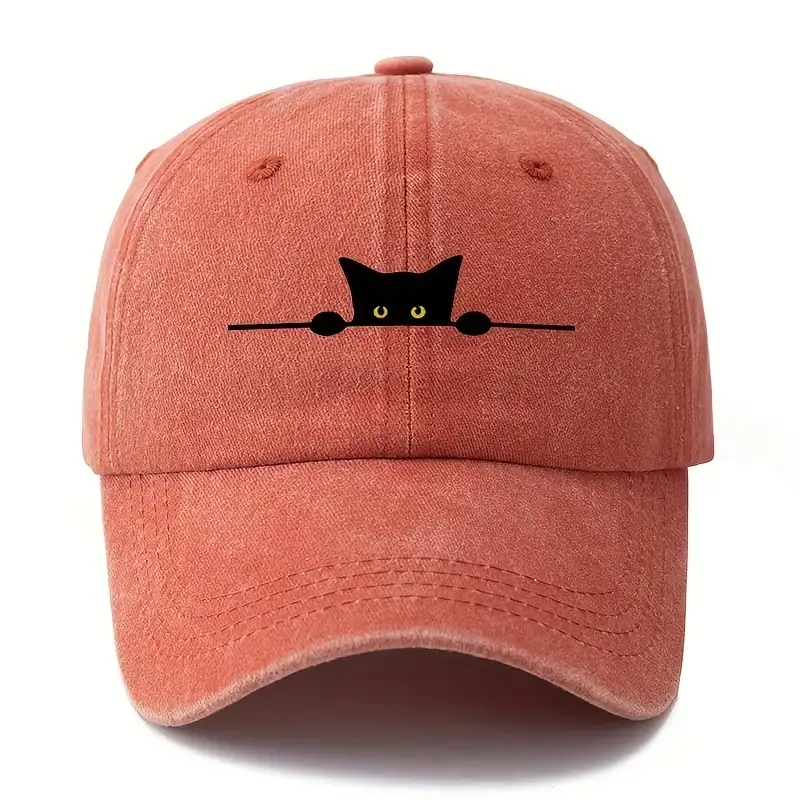 Casquette Avec Un Imprimé Chat