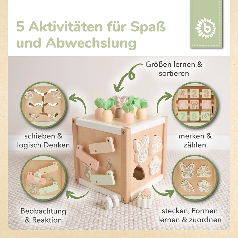 MOTORIKWÜRFEL HASE FINE FSC®
