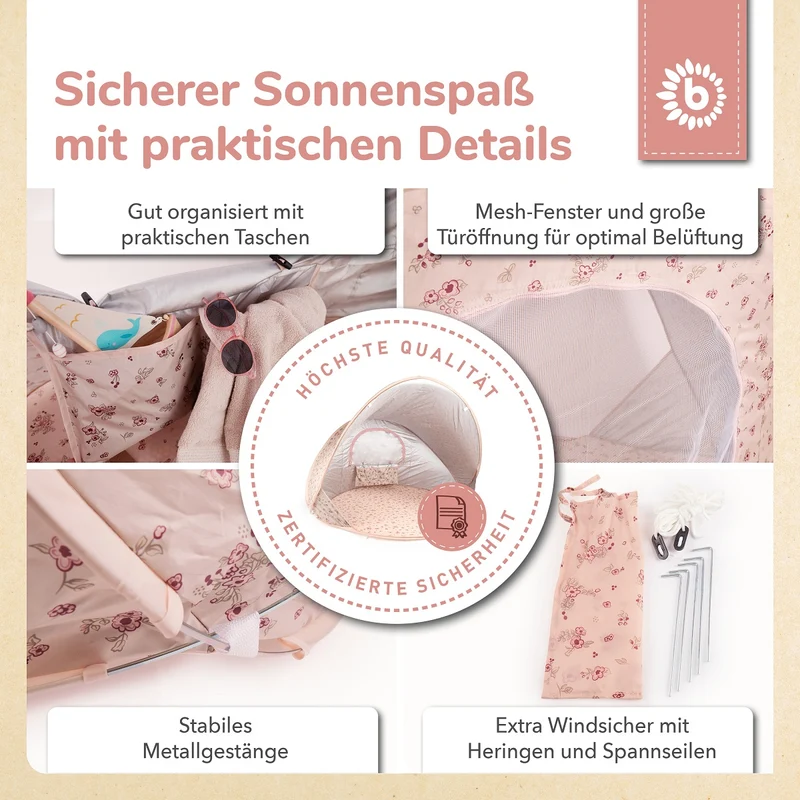 POP UP STRANDMUSCHEL DREAMY FLOWERS