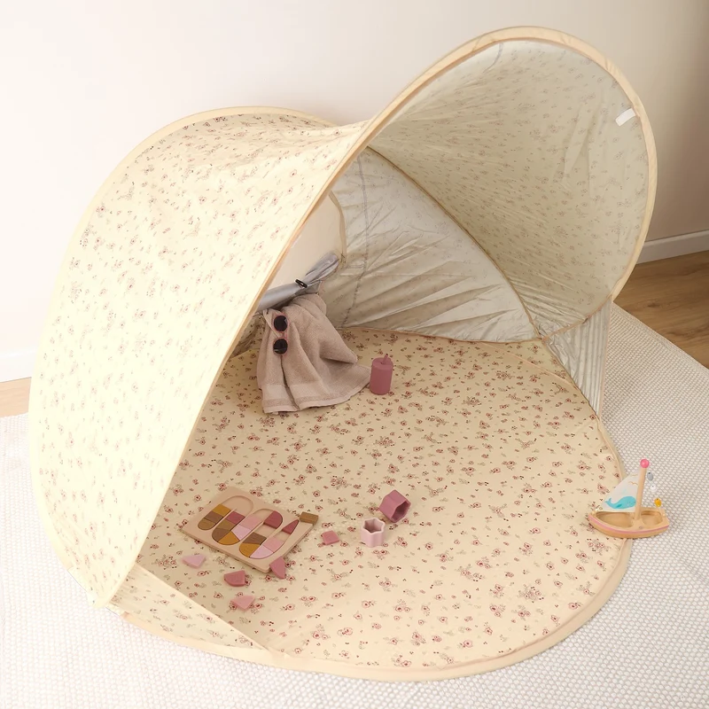 POP UP STRANDMUSCHEL VINTAGE FLOWERS
