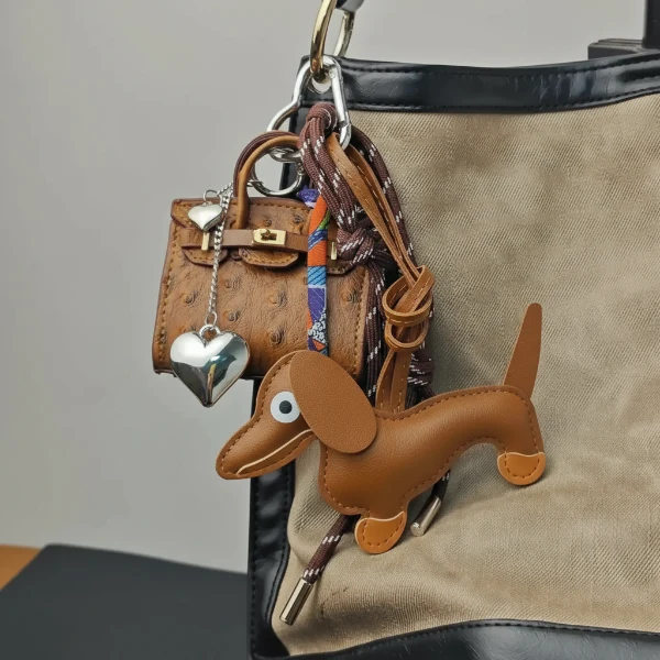 Porte-clés Elégant Teckel Avec Mini Sac