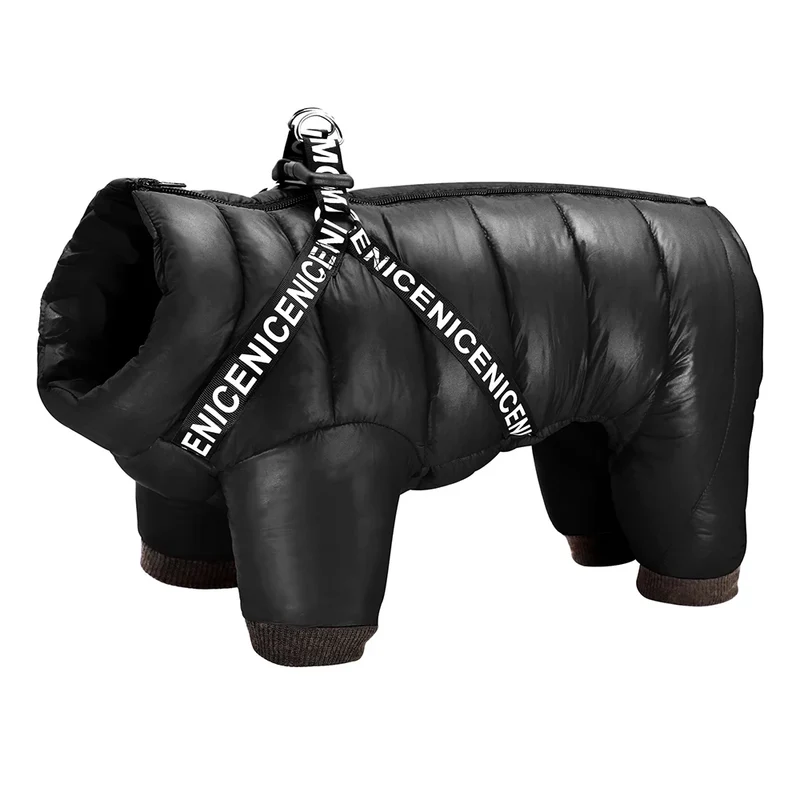 Manteau Imperméable Pour Chien Avec Harnais Intégré Ultra-chaud