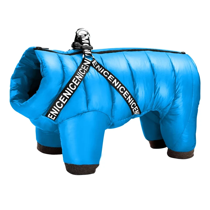 Manteau Imperméable Pour Chien Avec Harnais Intégré Ultra-chaud