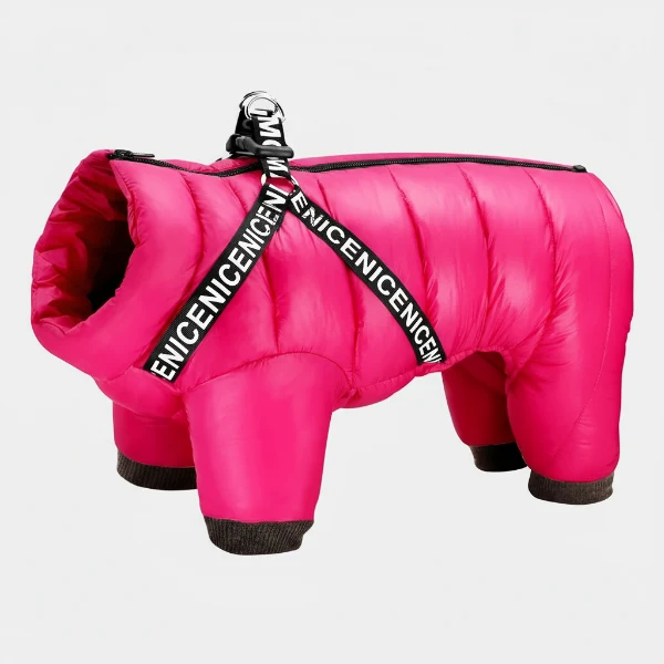 Manteau Imperméable Pour Chien Avec Harnais Intégré Ultra-chaud