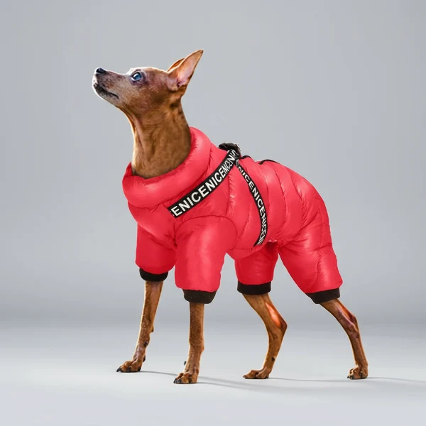 Manteau Imperméable Pour Chien Avec Harnais Intégré Ultra-chaud