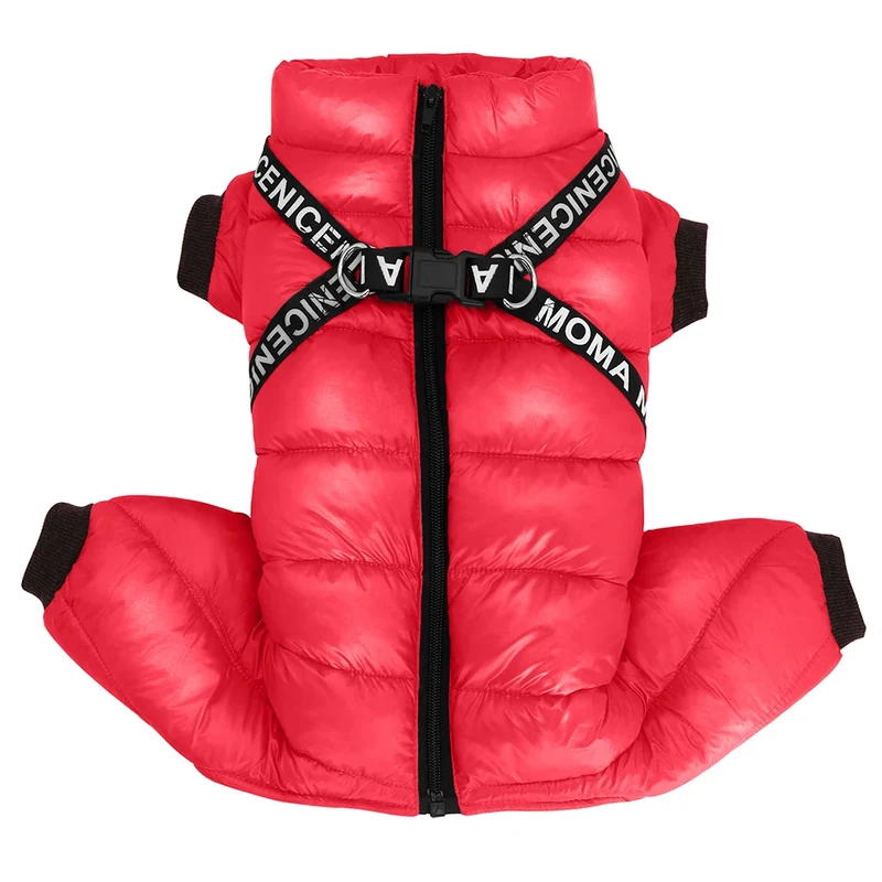 Manteau Imperméable Pour Chien Avec Harnais Intégré Ultra-chaud