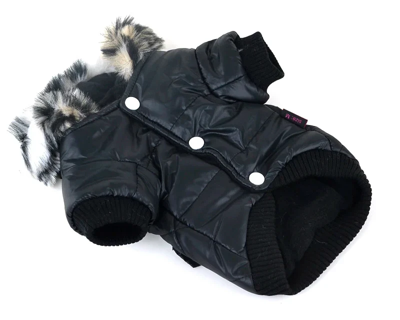 Manteau Pour Chien Avec Capuche Fausse Fourrure