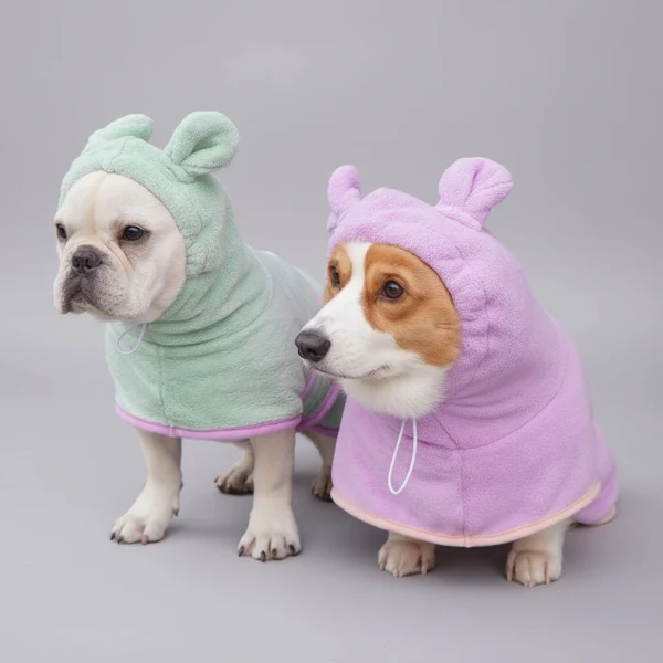 Peignoir Absorbant Séchage Rapide pour Chien