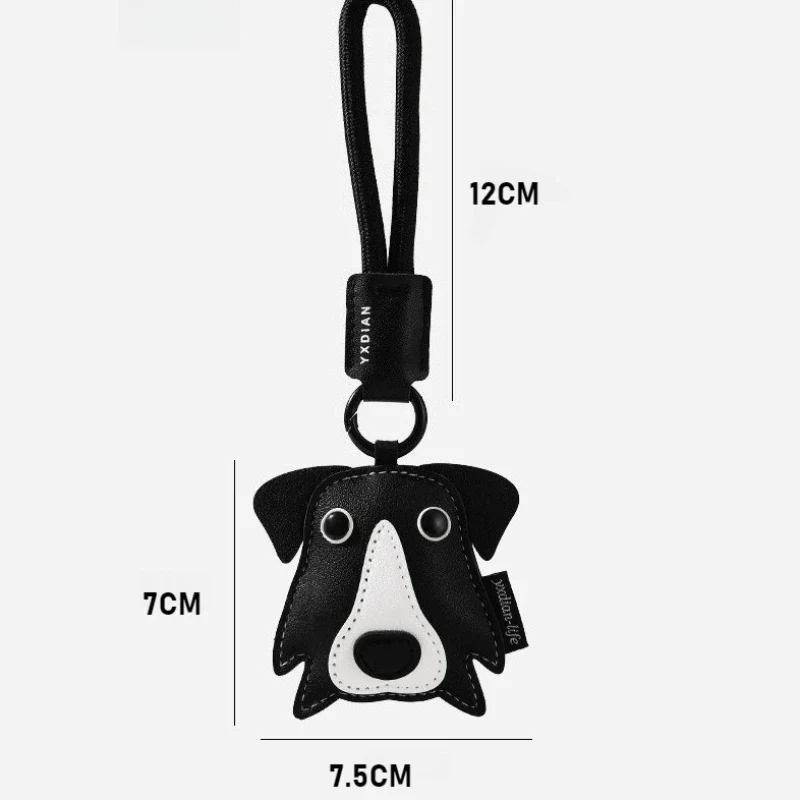 Porte-clés Chien Et Chat Design Simili Cuir