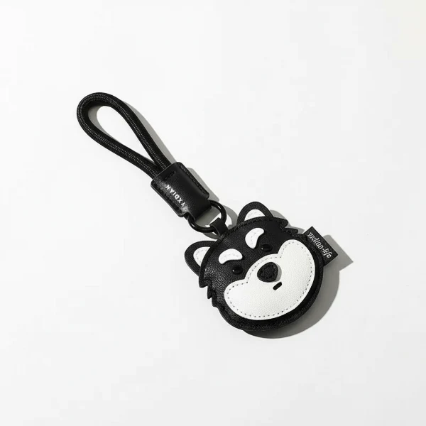 Porte-clés Chien Et Chat Design Simili Cuir
