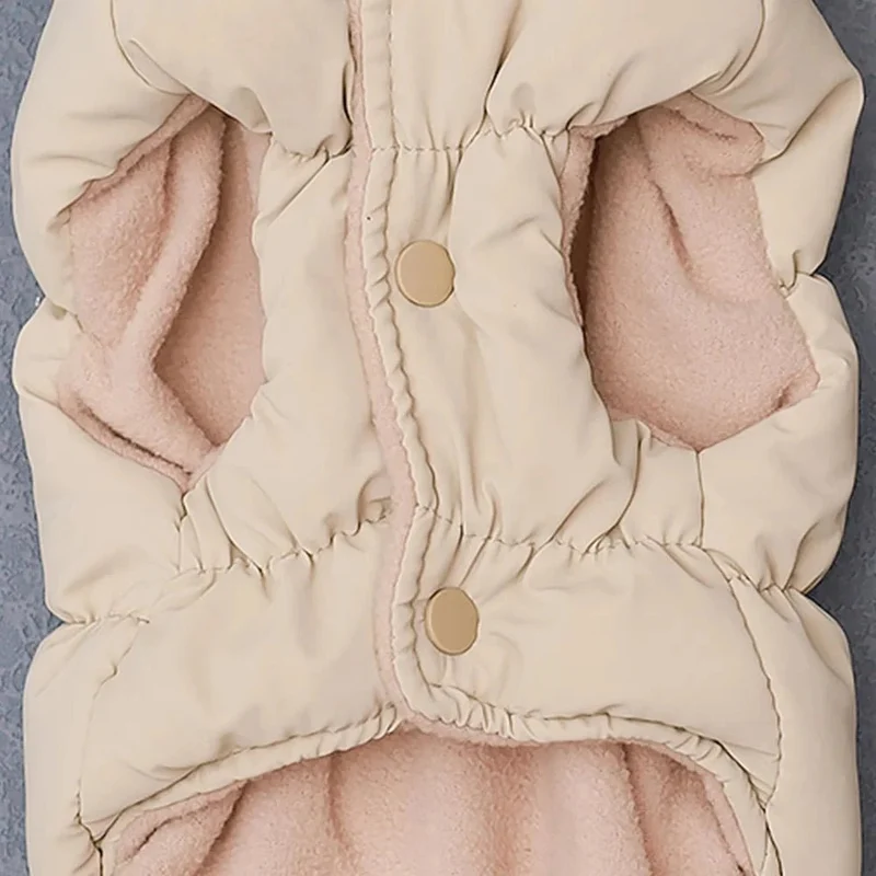 Manteau rembourré doux et chaud pour chat et chien