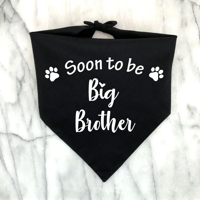 Bandana Bientôt Frère Ou Soeur Pour Chien
