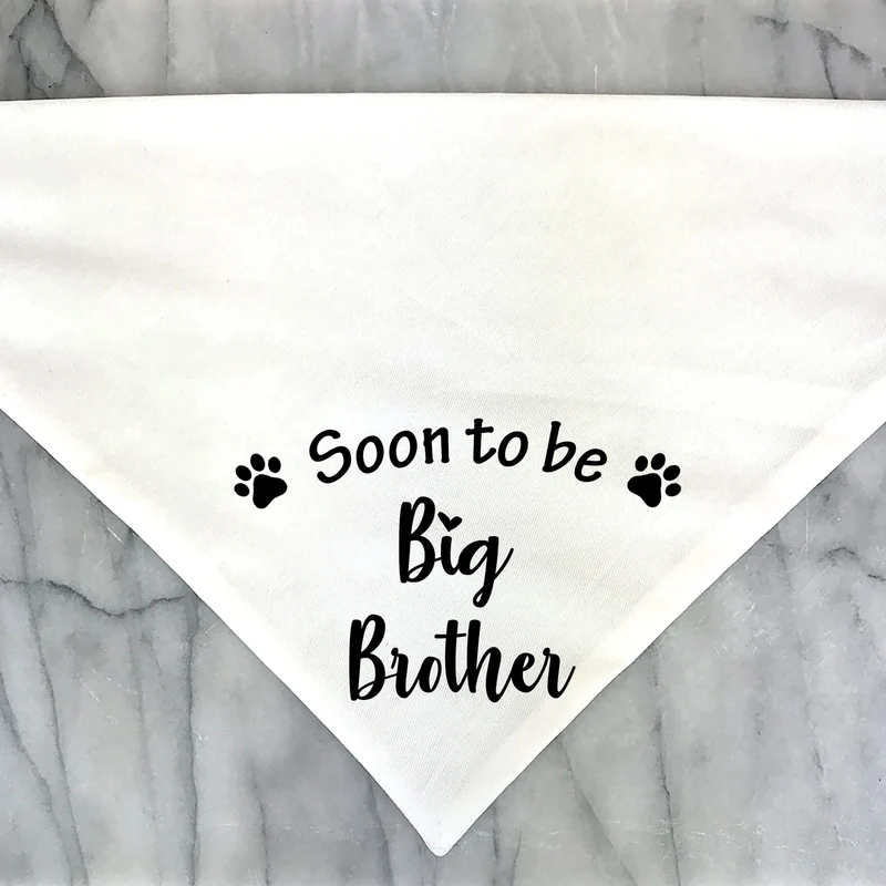 Bandana Bientôt Frère Ou Soeur Pour Chien
