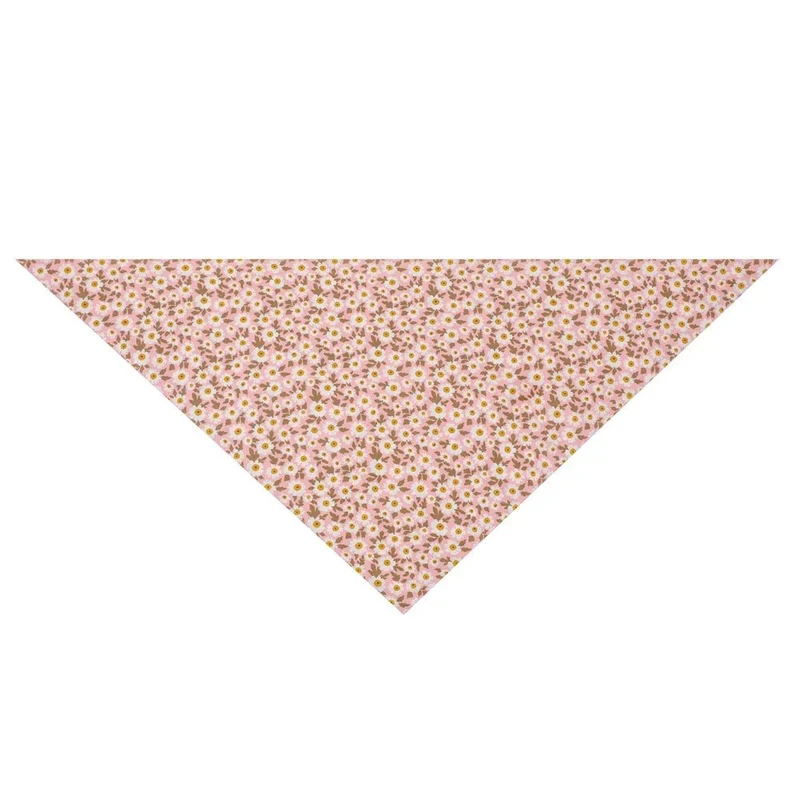 Bandana En Coton Imprimé Fleurs Pour Chien
