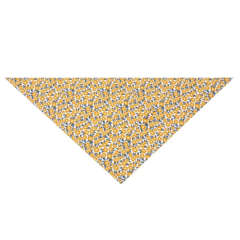 Bandana En Coton Imprimé Fleurs Pour Chien