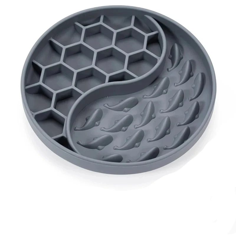 Gamelle anti-glouton silicone pour chien et chat : alimentation lente