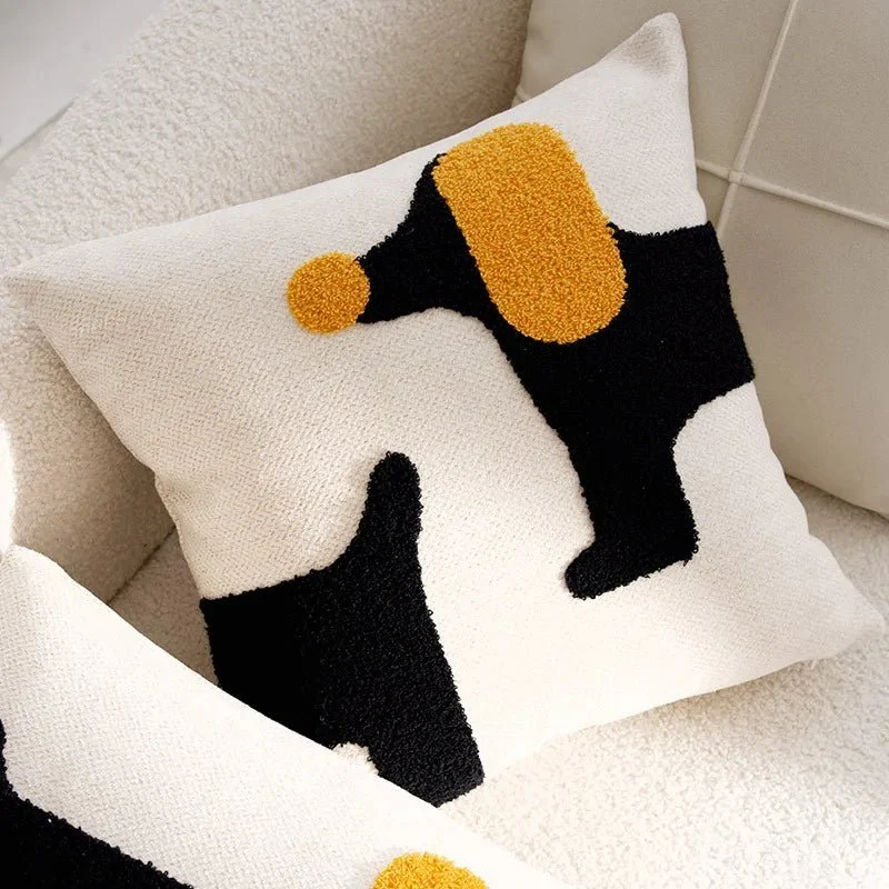 Housse De Coussin Avec Décoration Chien