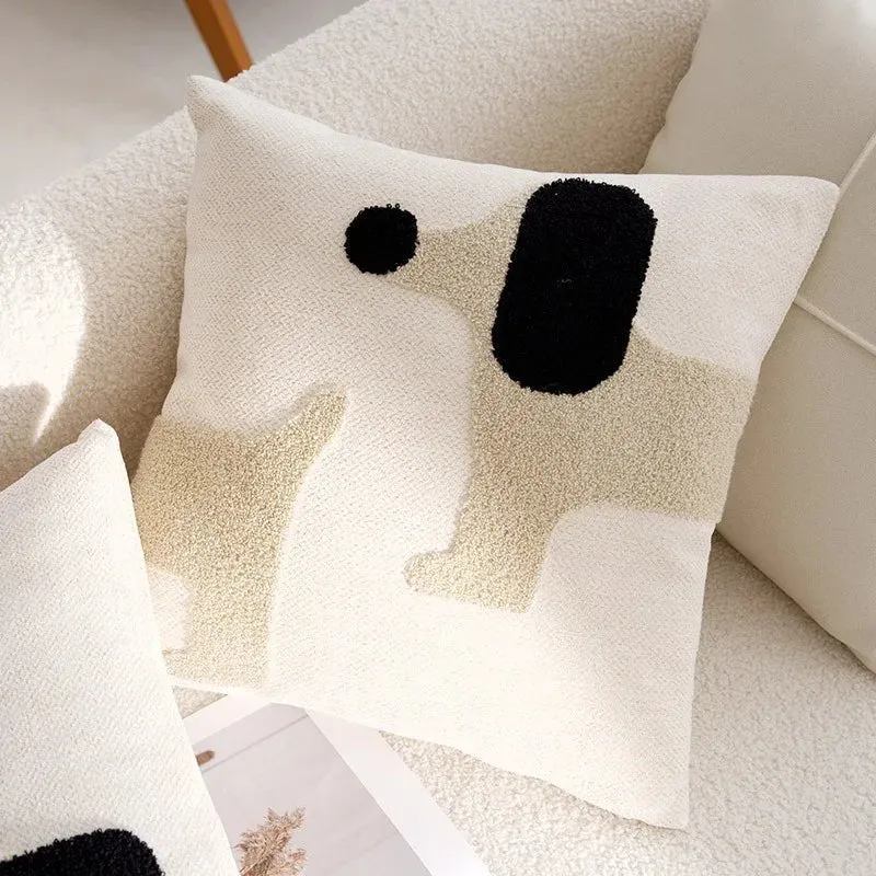 Housse De Coussin Avec Décoration Chien