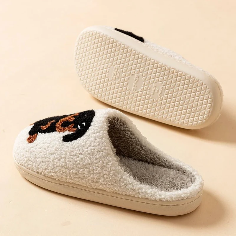 Chaussons Adulte Confortable Et Doux Motif Teckel