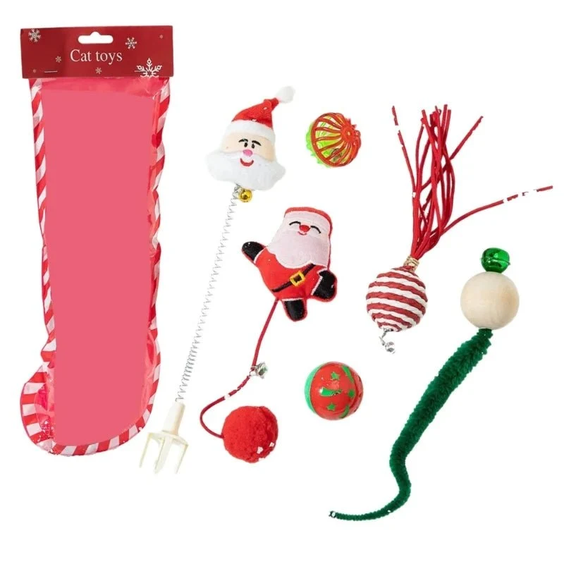 Chaussette garnie de Nöel pour chat